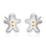  Silver Gingerman Studs Earrings 