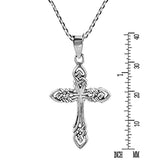 Endless Faith Cross 925 Sterling Silver Pendant Necklace