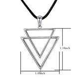 S925 Sterling Silver Pendant Necklace Long Chain