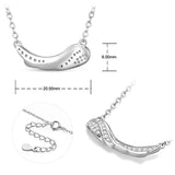 Angel Wings Necklace Sterling Silver Guardian Angel Wing Drop Pendant Necklace