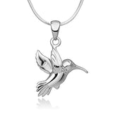 Beautiful Hummingbird Nature Pendant Necklace