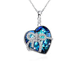 sweet Heart Sterling Silver Necklace Pendant c Fashion Gift for Women