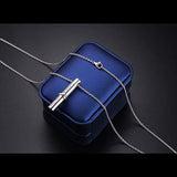 Cremation Jewelry 925 Sterling Silver Ashes Keepsake Cylinder Necklace Cylinder Pendant for Men