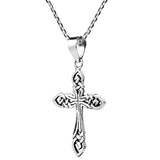 Endless Faith Cross 925 Sterling Silver Pendant Necklace