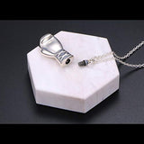 Cremation Jewelry 925 Sterling Silver Ashes Keepsake Cylinder Necklace Cylinder Pendant for Men