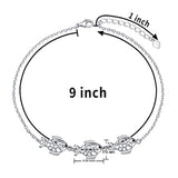 Fish Anklet For Women S925 Sterling Silver Adjustable Ankle