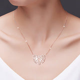 Sterling Silver Geometric Origami Elephant Necklace Gift for Her, Women, Friendship