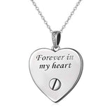 S925 Sterling Silver Heart  Memorial Ashes Keepsake Exquisite Cremation Pendant Necklace