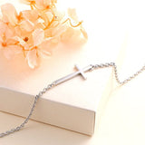 Cross Anklet For Women S925 Sterling Silver Adjustable