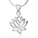 Lotus Flower Pendant Necklace