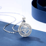 925 Sterling Silver  Celtic Knot Heart-Shpaed Pendant Necklace, Gift for Women Mom