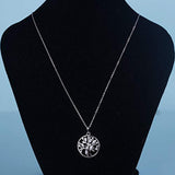 Jewelry 925 Sterling Silver Tree Necklace Tree of Life Pendant for Women Gift