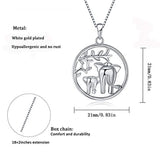 925 Sterling Silver Tree Of Life Elephant Pendant Necklace Mother Daughter Necklaces Jewelry Gift for Women Mom