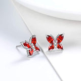 Butterfly Jewelry Women 925 Sterling Silver Butterflies Earrings Wedding Gift