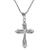 Silver Cross Pendants Necklace