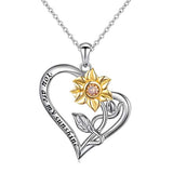 Sunflower Pendant Necklace