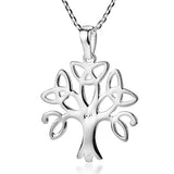 Celtic Knot & Tree of Life .925 Sterling Silver Pendant Necklace