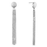 925 Sterling Silver Tassel Circle Earring for Women