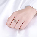 S925 Sterling Silver Adjustable Wrap Open Rings