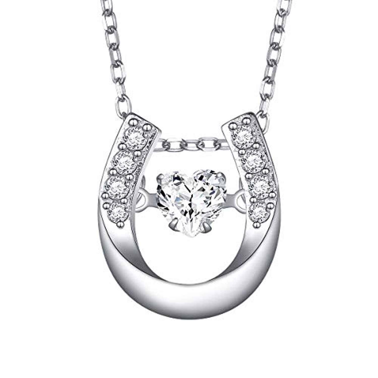 925 Sterling Silver Lucky Horseshoe Pendant  