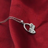 925 Sterling Silver Heart Pendant Piano Keyboard Necklace Music Jewelry for Women Girls