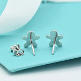 Silver Jewelry Christmas  925 Sterling Silver Gingerman Studs Earrings For Girls Womens