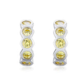 Silver Cubic Zircon Stud Earrings