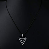 S925 Sterling Silver Pendant Necklace Long Chain