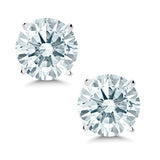 14K Gold CZ Stud Earrings