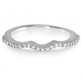 14K White Gold Round 0.25 Carat (ctw) Diamond For Women Anniversary Wedding Band 1/4 CT