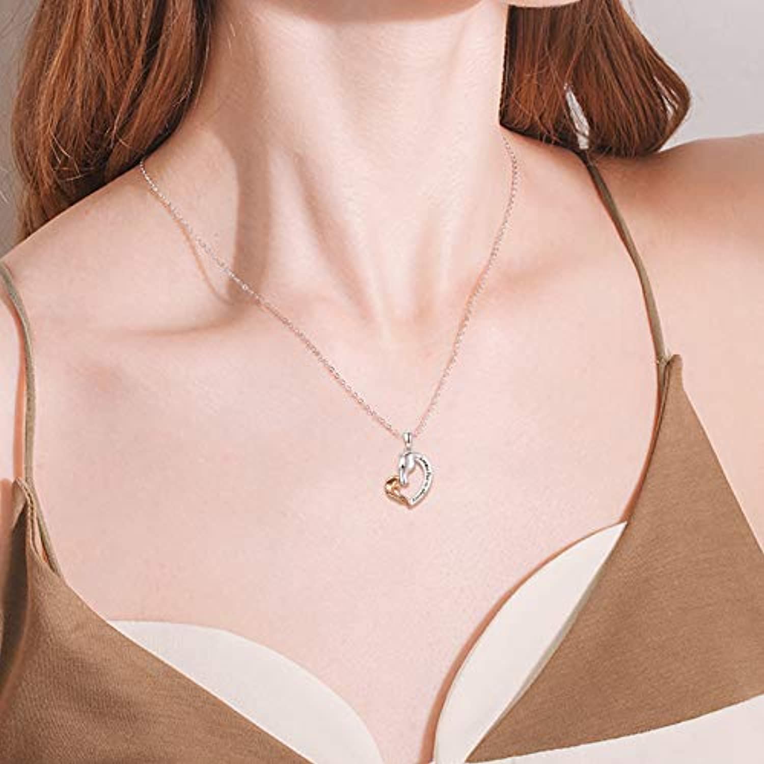 Horse Gifts for Girls, 14K Gold/White Gold/Rose Gold Plated Heart Initial  Horse Necklace Personalized Gifts Dainty Horse Jewelry Horse Necklaces  Gifts