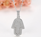 Hand slap Zircon Necklace Pendant  S925 Sterling Silver hot sale