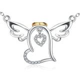 Lucky Wings Angel Necklace Infinite Loving Zirconia Necklace