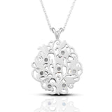 Celtic Life Tree with CZ S925 Sterling Silver Necklace Pendant