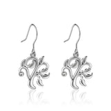 S925 sterling silver life tree earrings European and American fashion exquisite earrings earrings jewelry