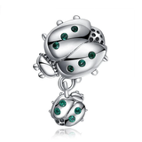 Ladybird 925 Sterling Silver Beads Charms