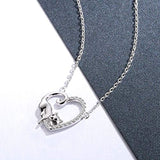 Cat Pendant Necklace for Women - 925 Sterling Silver Love Kitty Animal Jewelry,Gift for Women