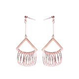 925 Sterling Silver Earrings Europe And The United States Long Fringed Temperament Metal Hipsters