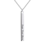 Coordinates Bar Necklace