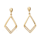 Sterling silver Gold plated Geometric Dangle Drop Earrings Fashion Jewelry