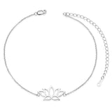 Lotus Flower Pendant Anklets