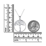 925 Sterling Silver Family Tree of Life Pendant Necklace Christmas Jewelry Gift for Women