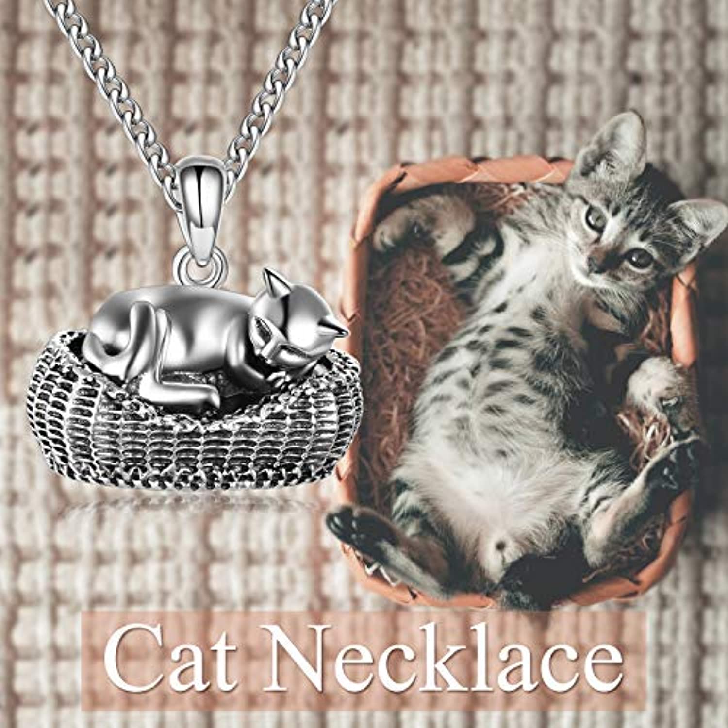 Cat Memorial Jewelry - Modern Design Urn Necklace - Cherished Emblems