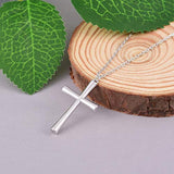 925 Sterling Silver Cross Pendant Necklaces For Women Men