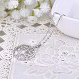 Jewelry 925 Sterling Silver Tree Necklace Tree of Life Pendant for Women Gift