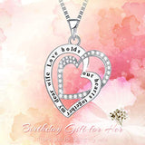 Mom's Birthday Gifts, Always My Mother Forever My Friend Love Heart Pendant Necklace, Fashion Jewelry