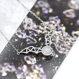 925 Sterling Silver Animal Bat Necklace For Halloween Jewelry