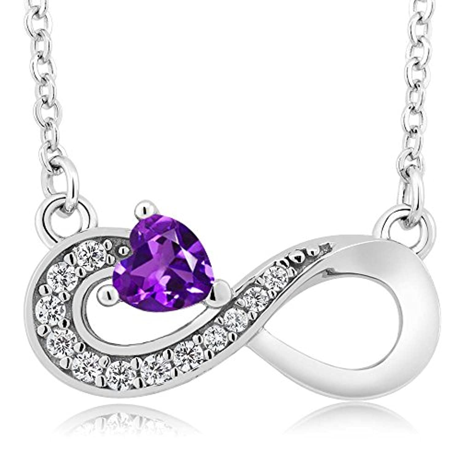 Amethyst deals infinity necklace