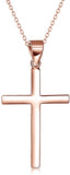 925 Sterling Silver Cross  Pendant Necklace for Men Women