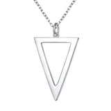 S925 Sterling Silver Pendant Necklace Long Chain